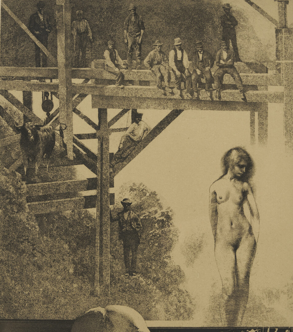 Lot 1297: 2 Peter Milton Etchings from The Jolly Corner, Plus Copper Plate
