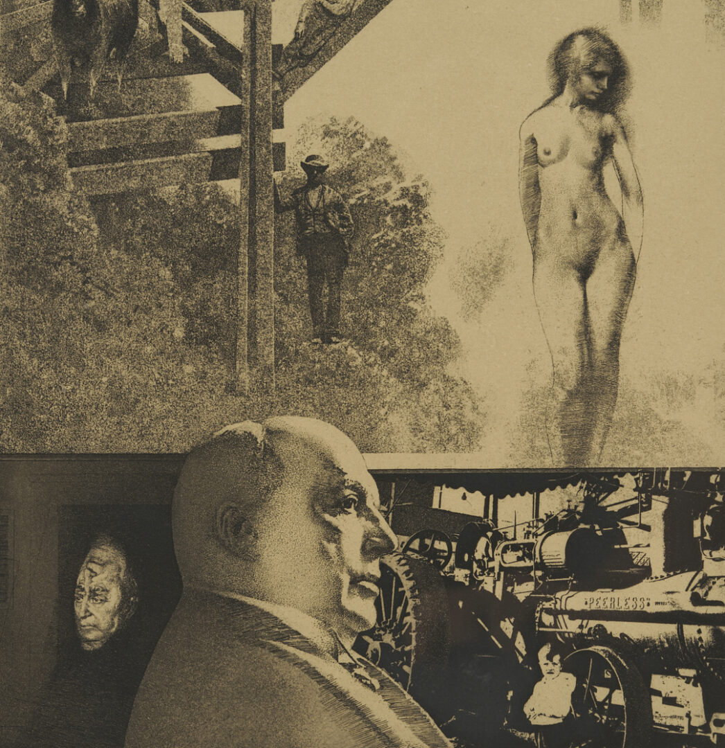 Lot 1297: 2 Peter Milton Etchings from The Jolly Corner, Plus Copper Plate