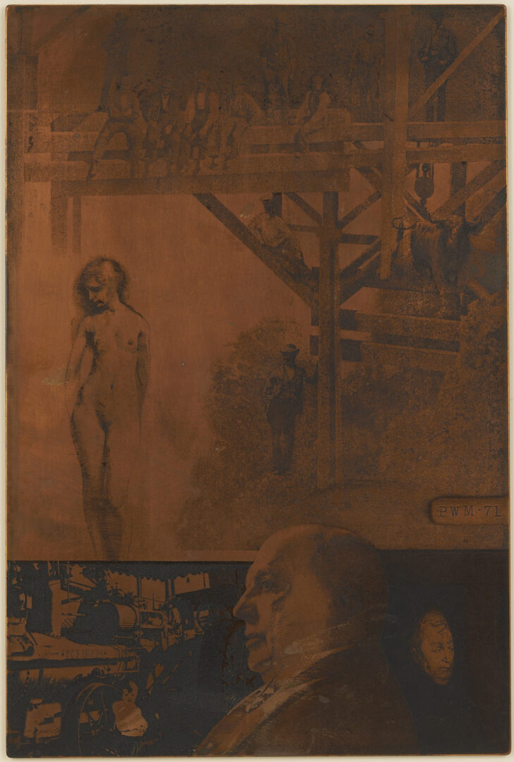 Lot 1297: 2 Peter Milton Etchings from The Jolly Corner, Plus Copper Plate