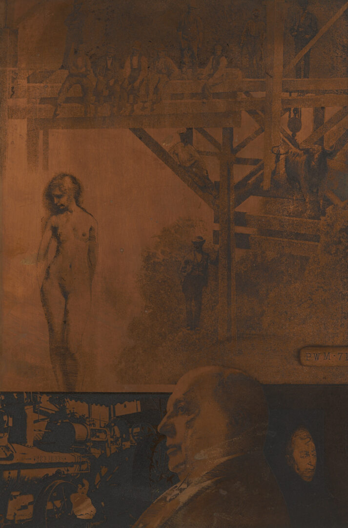 Lot 1297: 2 Peter Milton Etchings from The Jolly Corner, Plus Copper Plate