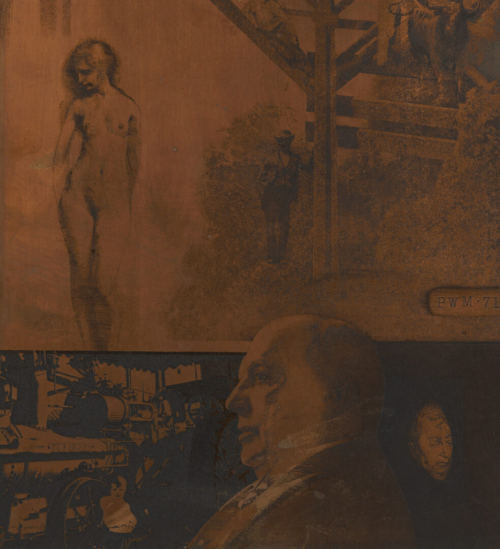Lot 1297: 2 Peter Milton Etchings from The Jolly Corner, Plus Copper Plate