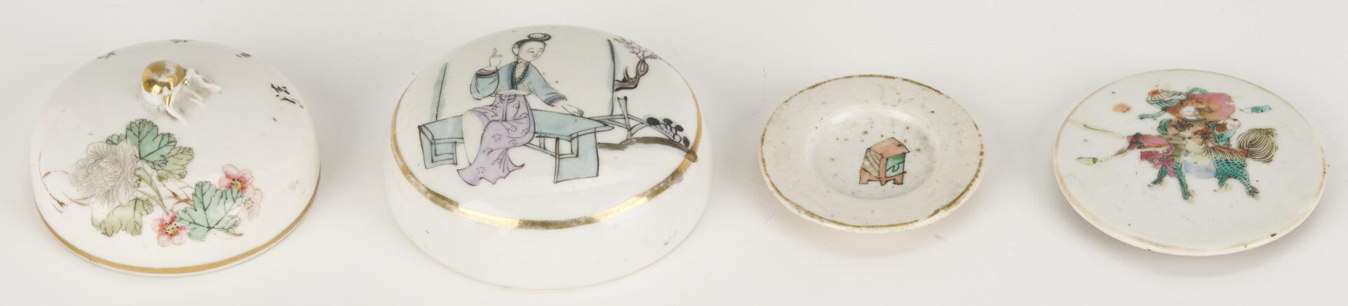 Lot 12: 10 Pcs. Chinese Famille Rose Porcelain