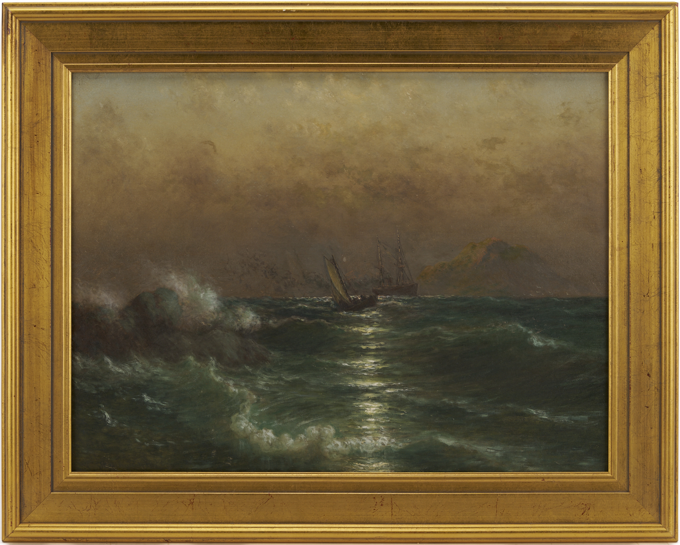 Lot 1301: John Hammerstad Oil on Canvas Seascape