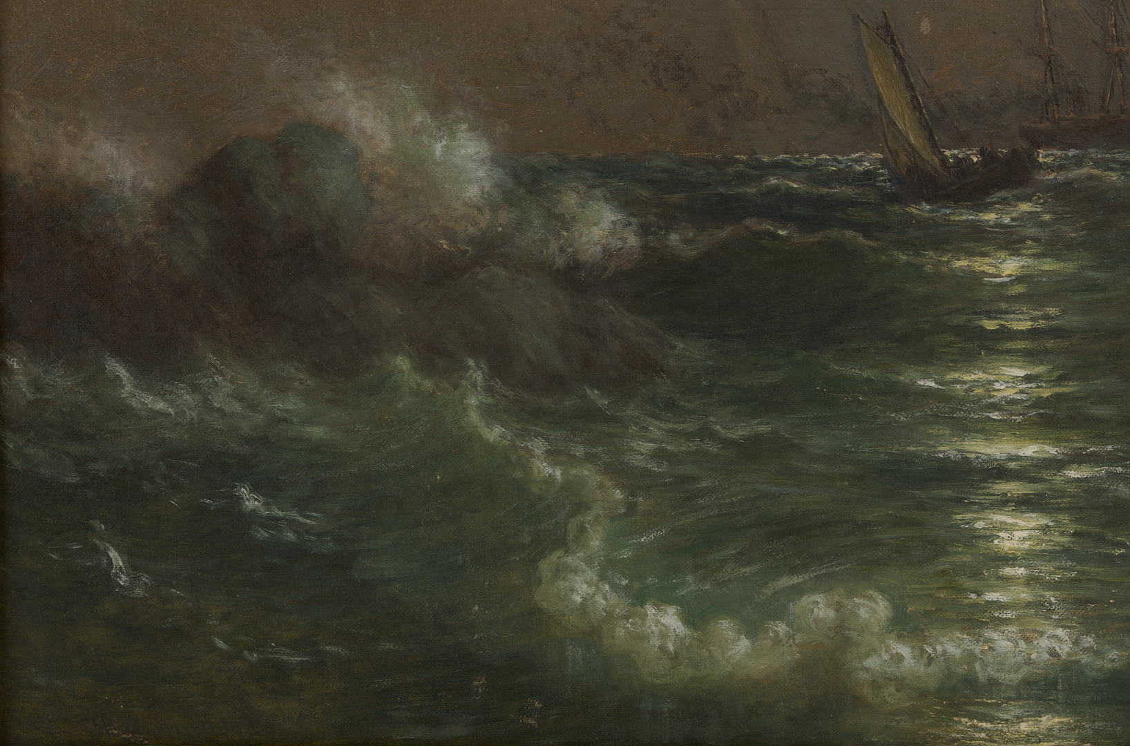 Lot 1301: John Hammerstad Oil on Canvas Seascape