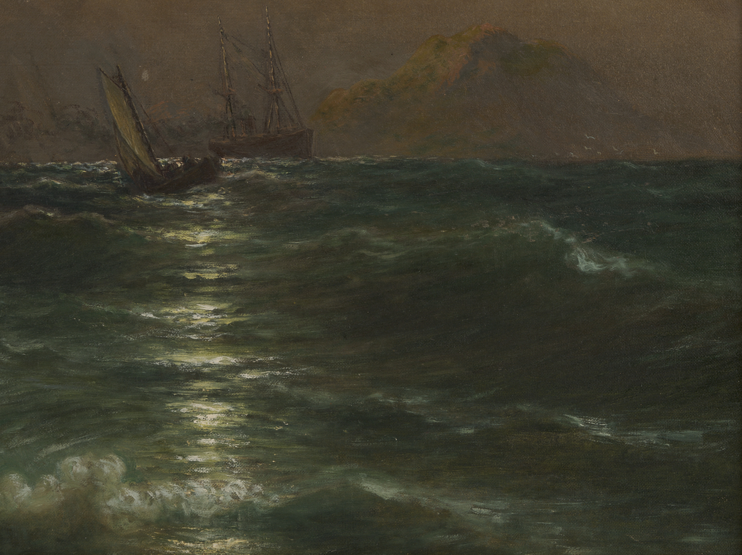 Lot 1301: John Hammerstad Oil on Canvas Seascape