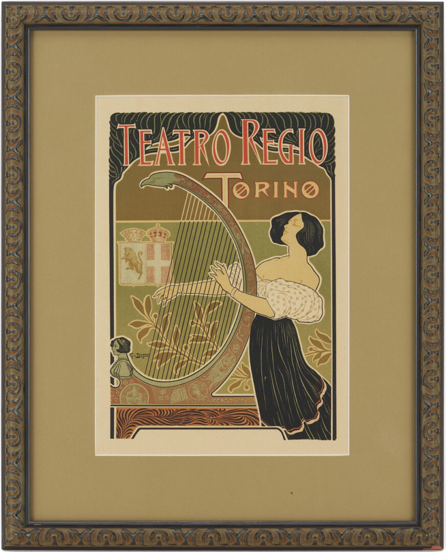 Lot 1305: 6 Art Nouveau Prints Incl. Ricordi Portfolio, Maitres de l’Affiche