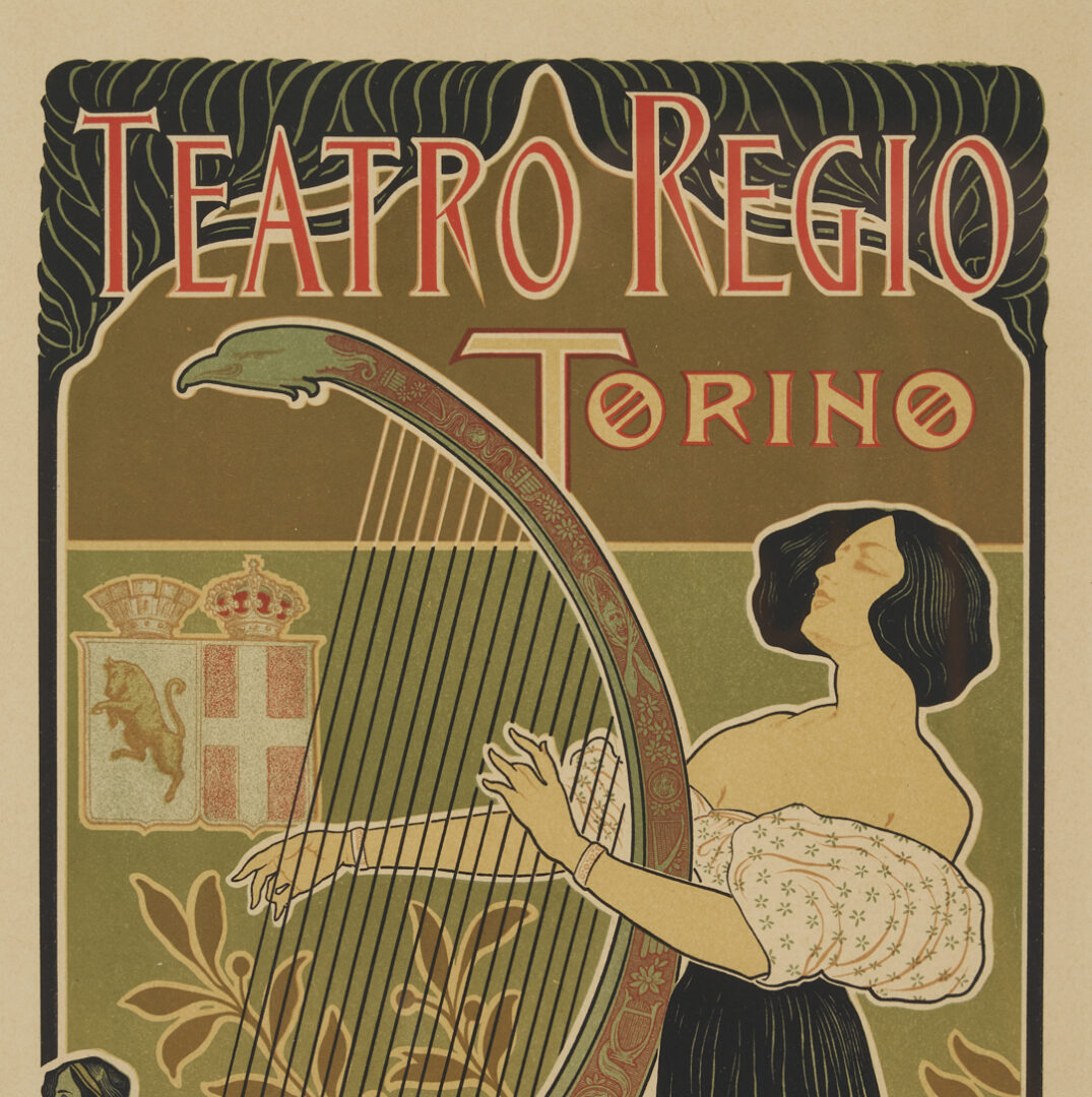 Lot 1305: 6 Art Nouveau Prints Incl. Ricordi Portfolio, Maitres de l’Affiche