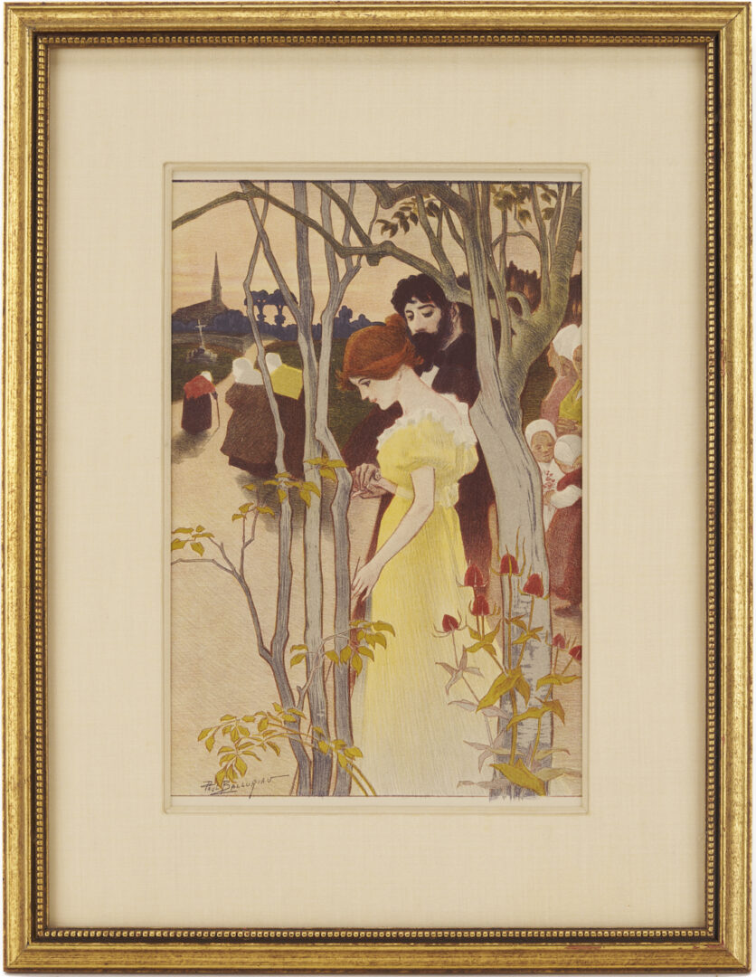 Lot 1305: 6 Art Nouveau Prints Incl. Ricordi Portfolio, Maitres de l’Affiche