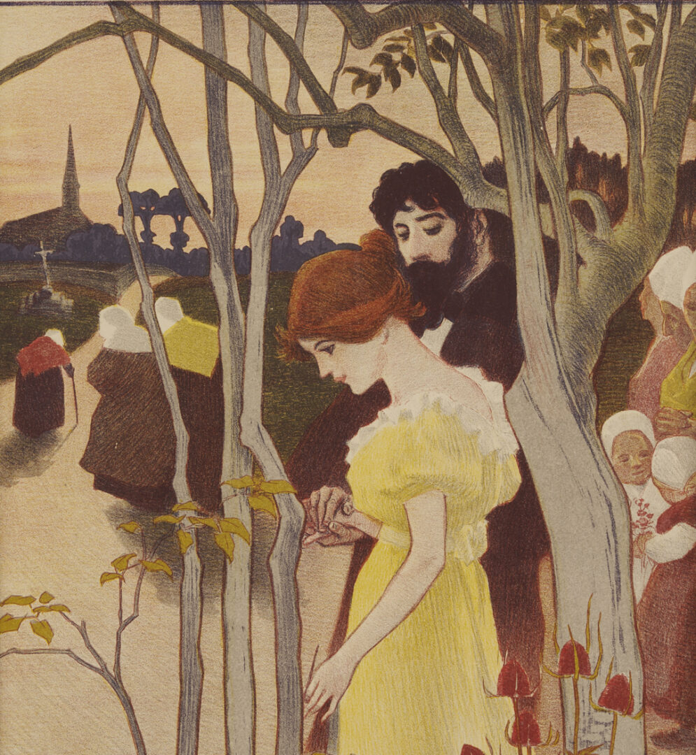 Lot 1305: 6 Art Nouveau Prints Incl. Ricordi Portfolio, Maitres de l’Affiche