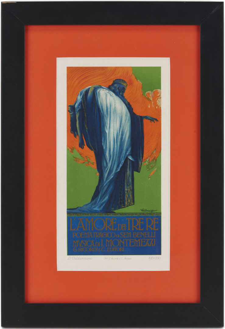 Lot 1305: 6 Art Nouveau Prints Incl. Ricordi Portfolio, Maitres de l’Affiche