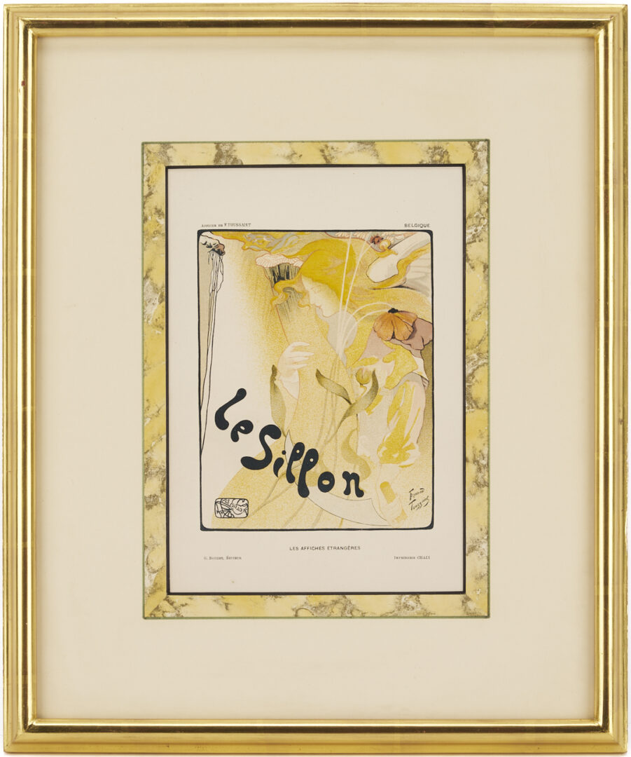 Lot 1305: 6 Art Nouveau Prints Incl. Ricordi Portfolio, Maitres de l’Affiche