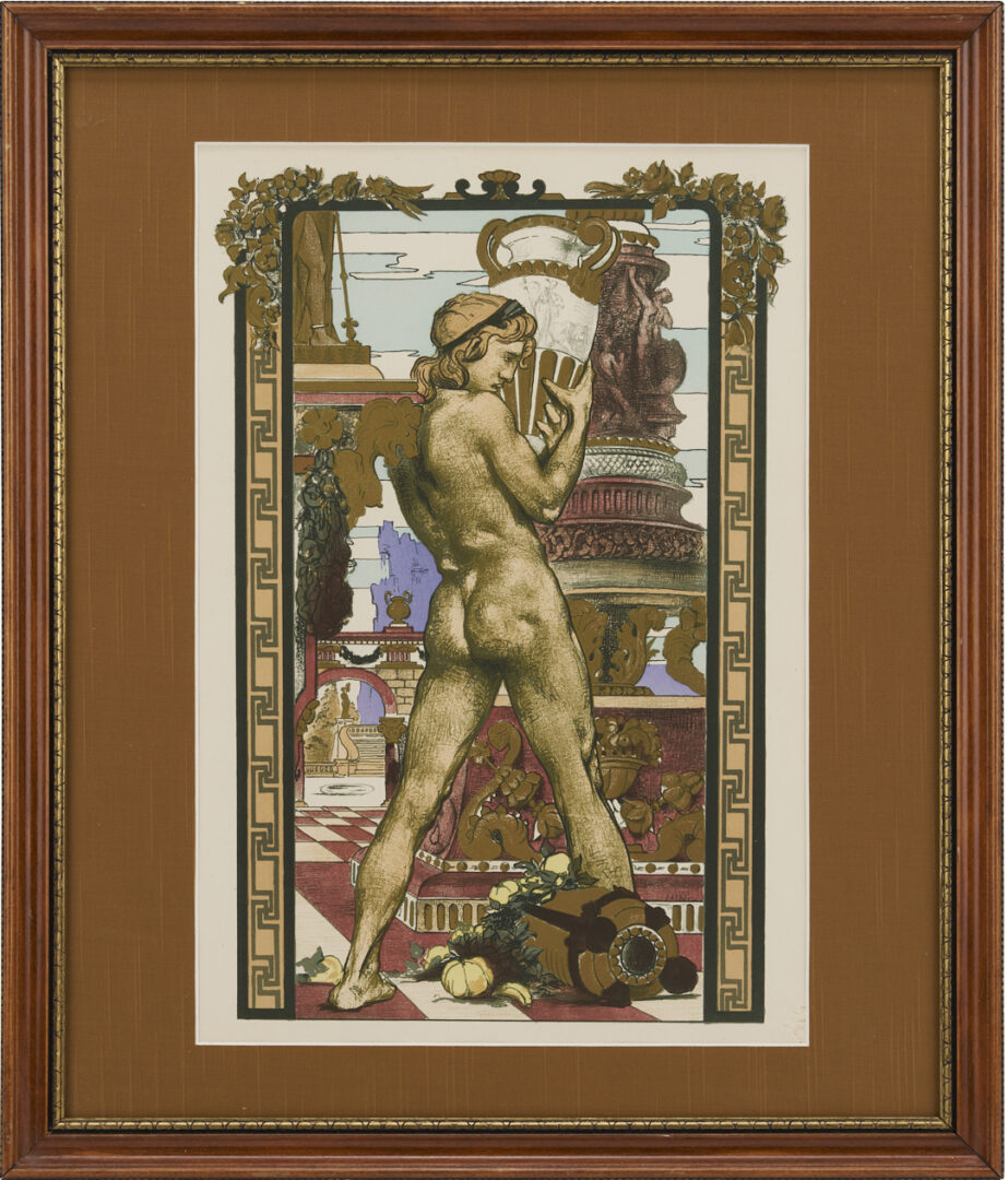 Lot 1306: 2 French Art Nouveau Works: Gorguet Opera Poster & Desvallieres Print
