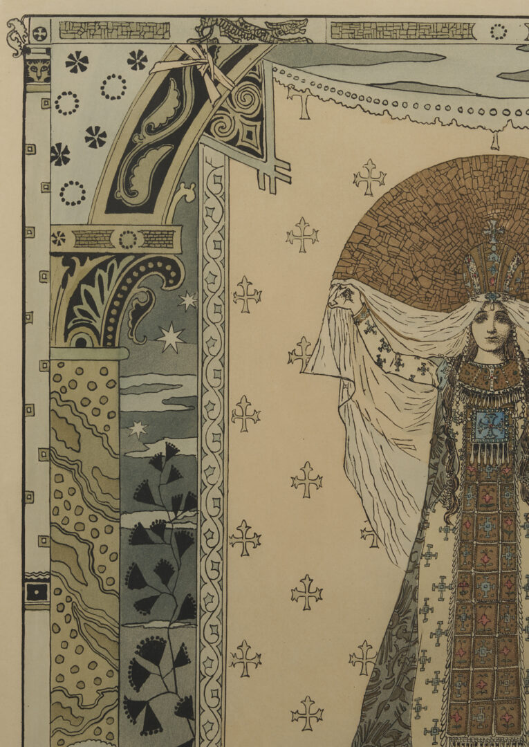 Lot 1306: 2 French Art Nouveau Works: Gorguet Opera Poster & Desvallieres Print