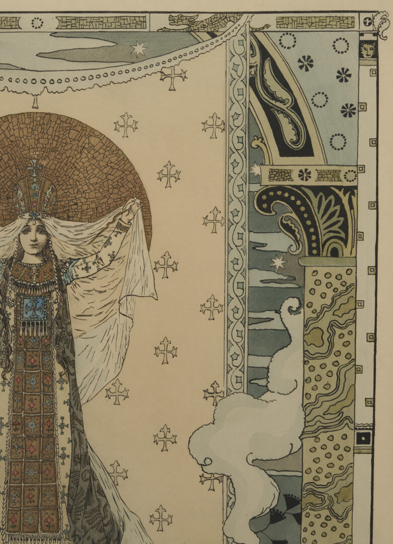 Lot 1306: 2 French Art Nouveau Works: Gorguet Opera Poster & Desvallieres Print