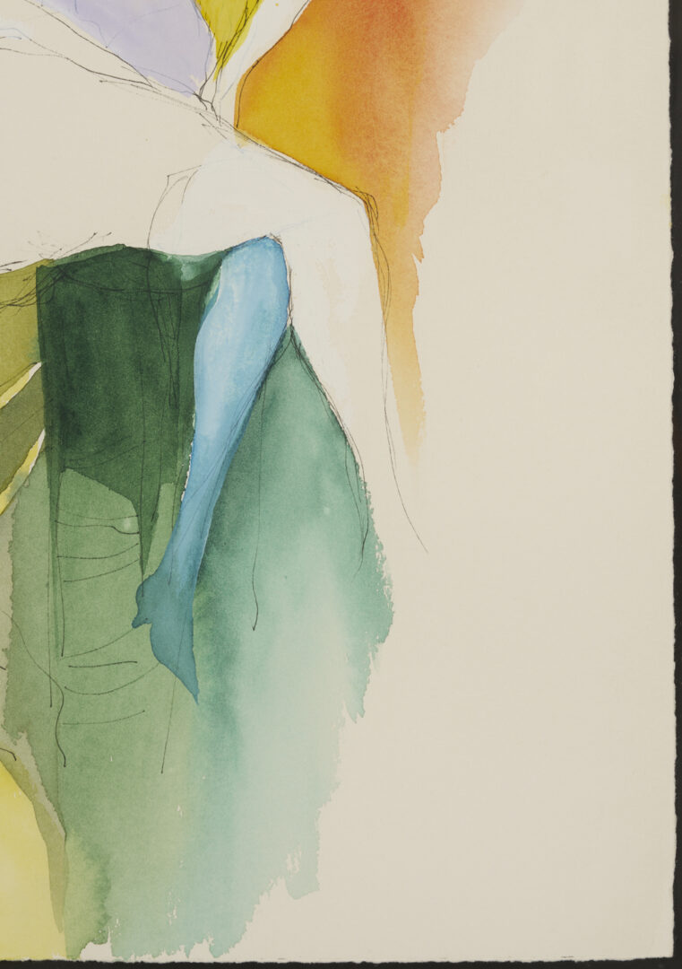 Lot 1309: Itzchak Tarkay W/C Painting, Just a Little Laugh Between Us