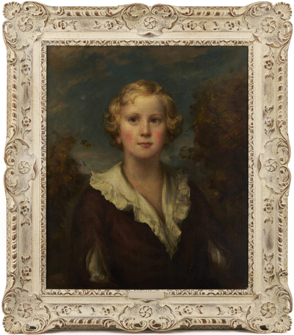 Lot 130: English School, 18th Century Portrait of a Boy