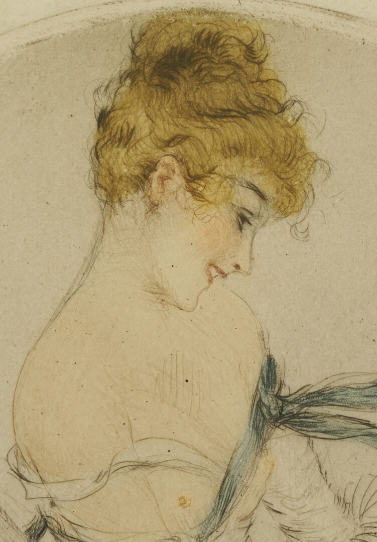 Lot 1310: 2 Louis Icart Etchings, Papillion AKA String of Beads & Tsar