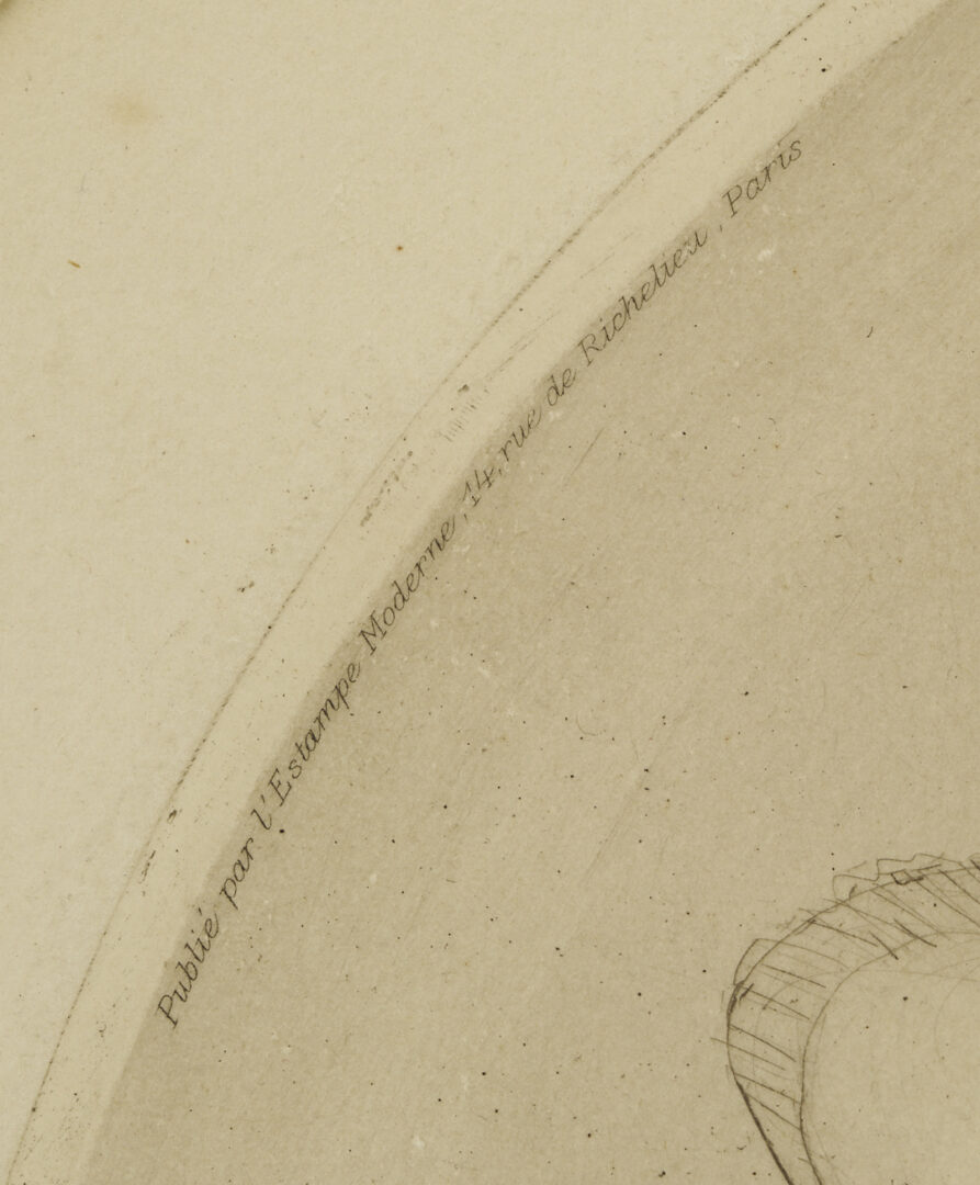 Lot 1310: 2 Louis Icart Etchings, Papillion AKA String of Beads & Tsar