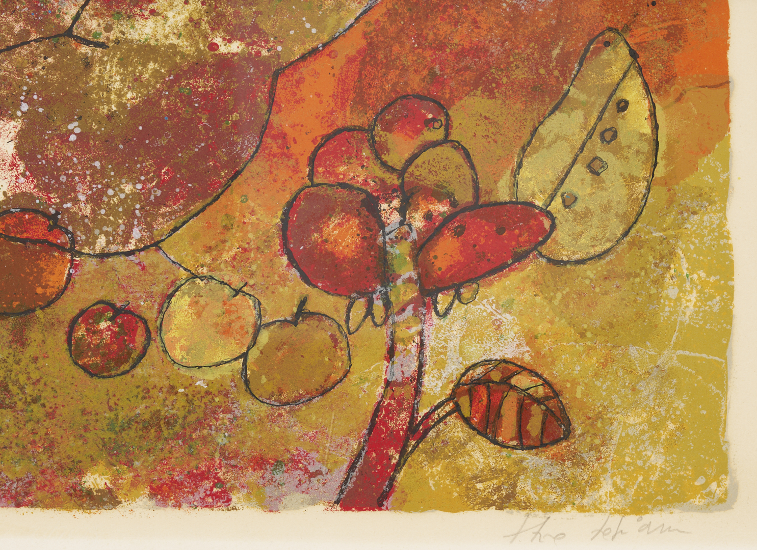 Lot 1313: 2 Modernist Lithographs, Max Papart, Trapeze; & Theo Tobiasse, Song of Songs