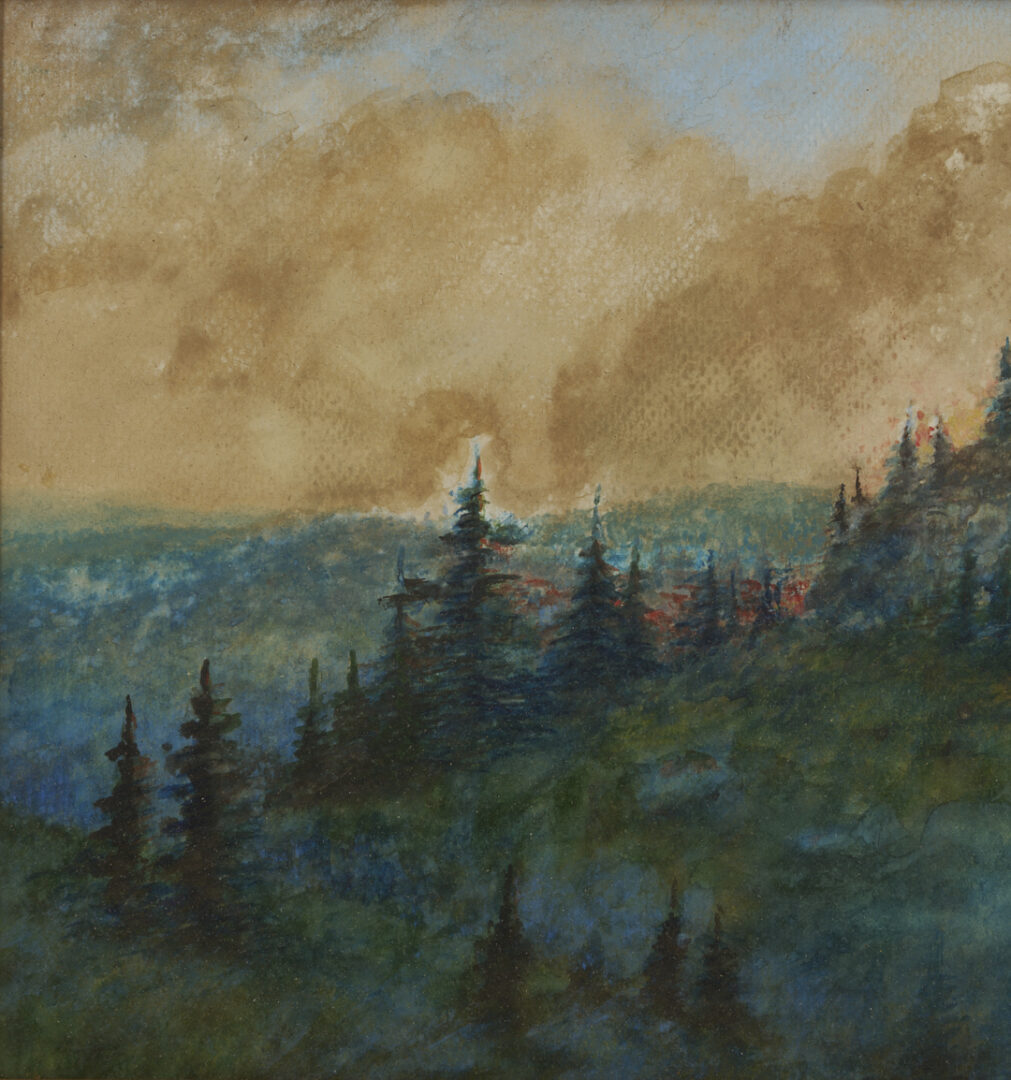 Lot 1320: 3 W/C Landscape Paintings: Paul Conner, Tom Hunn, & George Frank Dixon