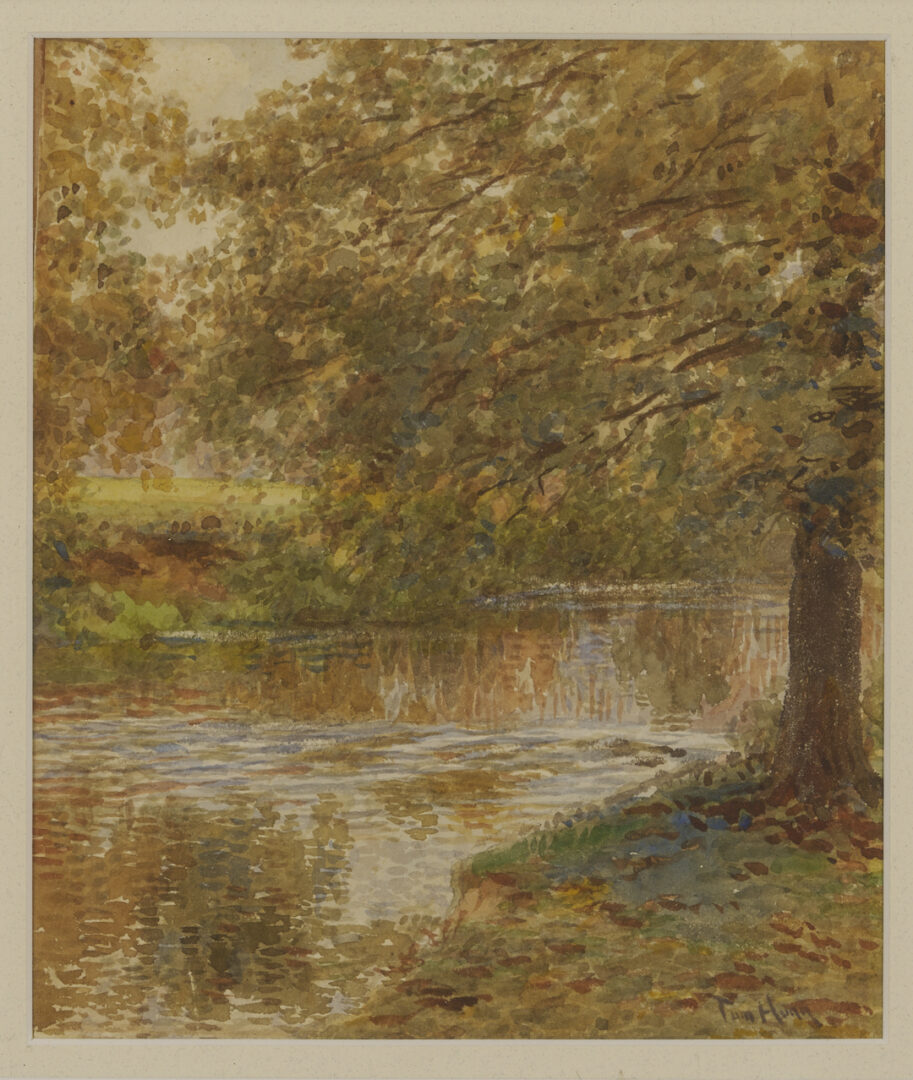 Lot 1320: 3 W/C Landscape Paintings: Paul Conner, Tom Hunn, & George Frank Dixon
