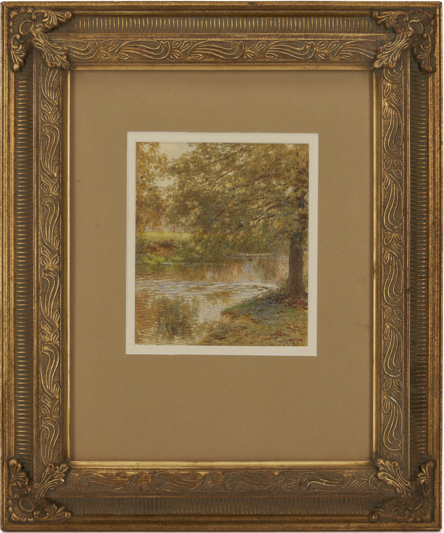 Lot 1320: 3 W/C Landscape Paintings: Paul Conner, Tom Hunn, & George Frank Dixon