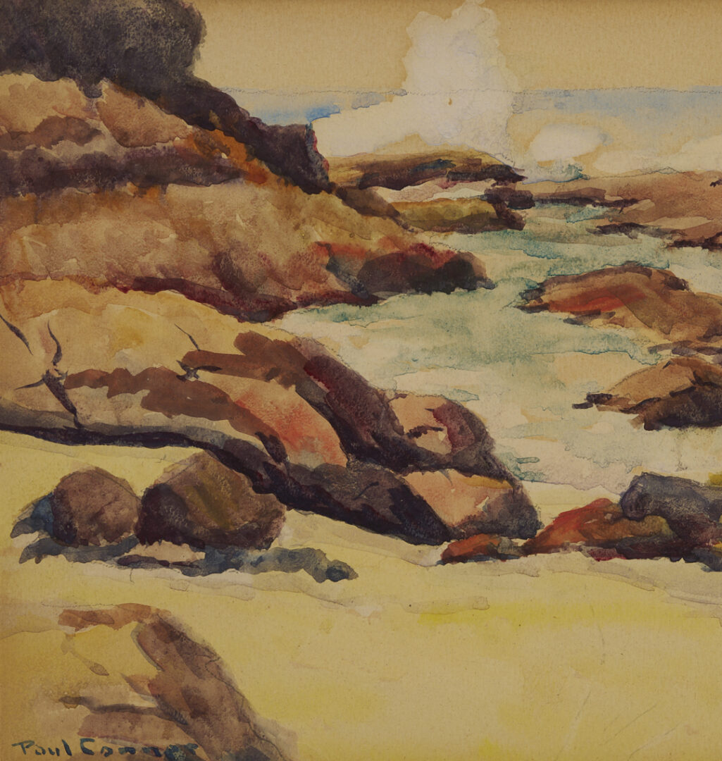Lot 1320: 3 W/C Landscape Paintings: Paul Conner, Tom Hunn, & George Frank Dixon