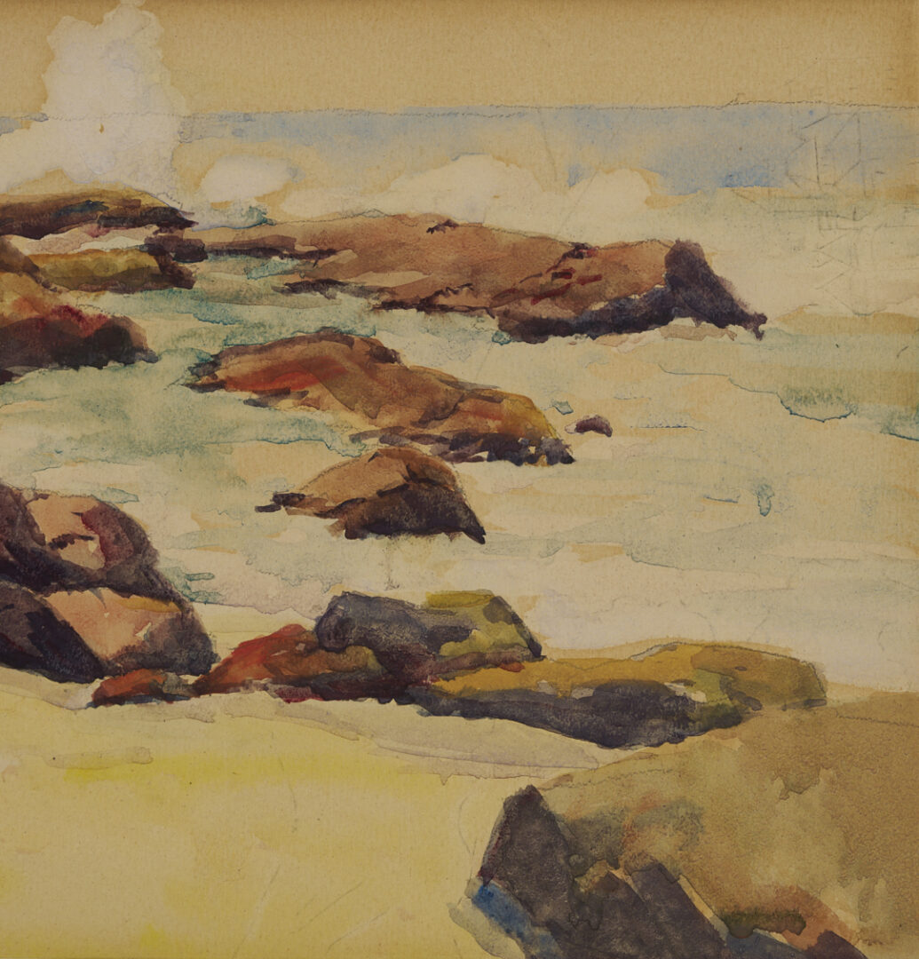 Lot 1320: 3 W/C Landscape Paintings: Paul Conner, Tom Hunn, & George Frank Dixon