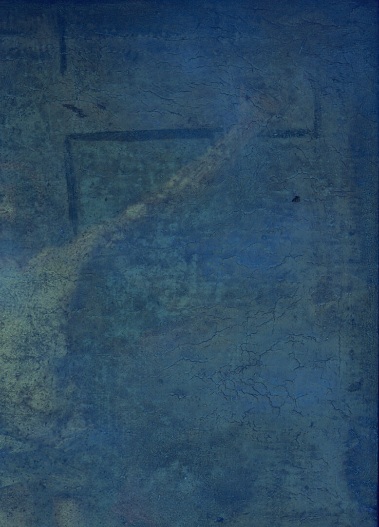 Lot 133: Early O/C Crucifixion Scene Painting