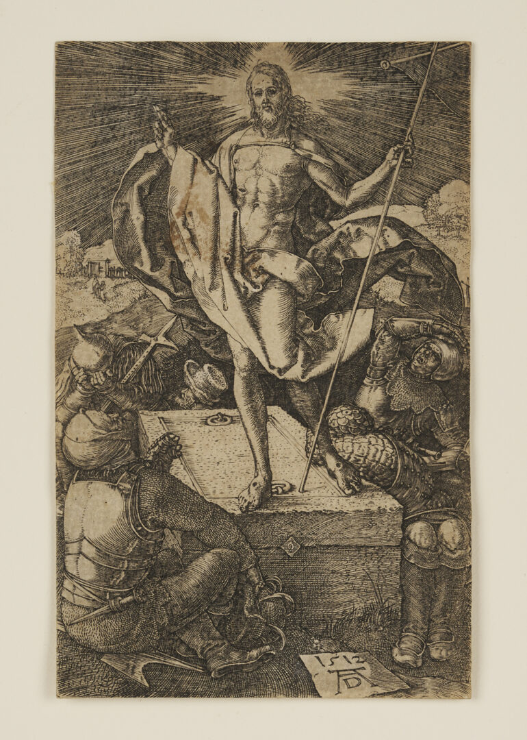Lot 135: Durer Engraving, The Resurrection from the Engraved Passion
