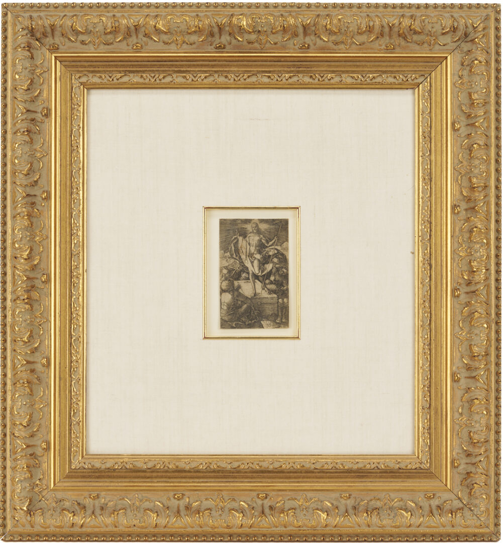 Lot 135: Durer Engraving, The Resurrection from the Engraved Passion