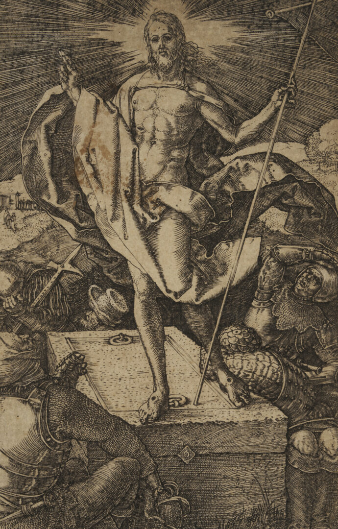 Lot 135: Durer Engraving, The Resurrection from the Engraved Passion