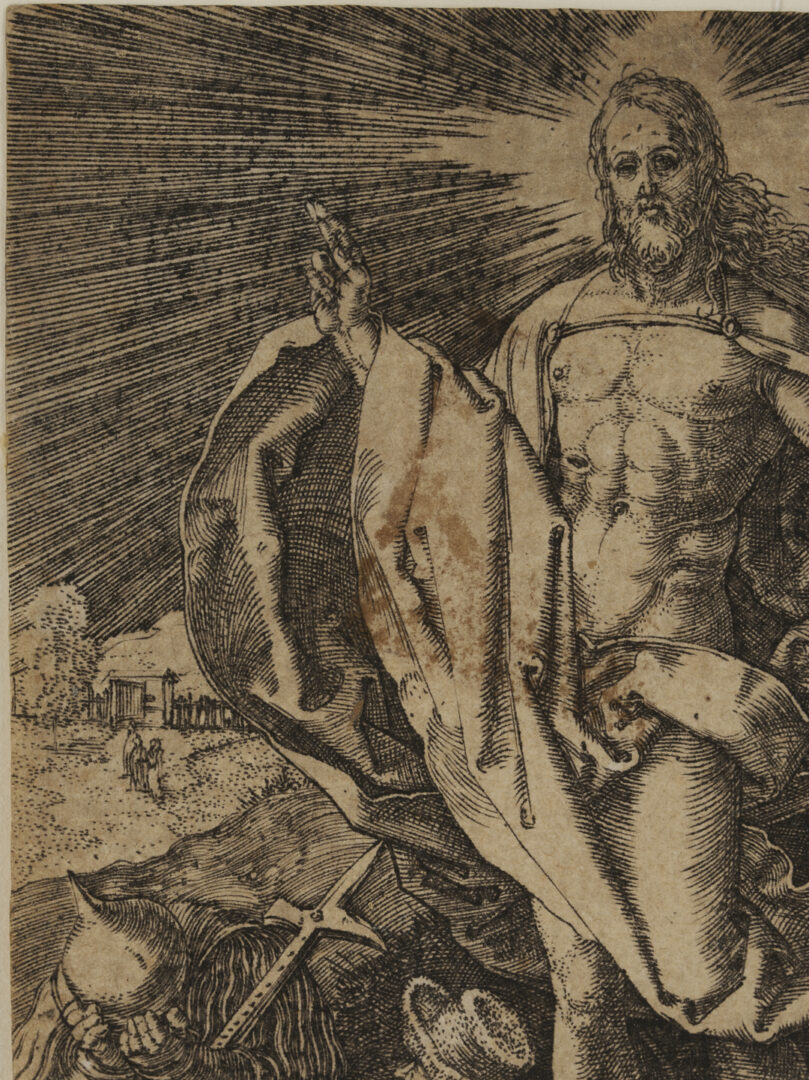 Lot 135: Durer Engraving, The Resurrection from the Engraved Passion