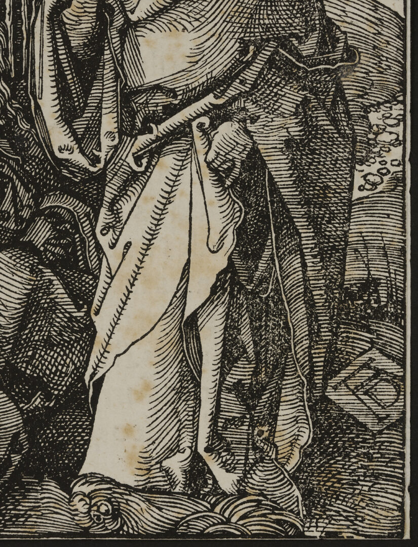 Lot 137: Durer Woodcut, Christ Taking Leave from his Mother