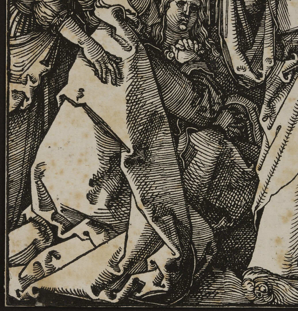 Lot 137: Durer Woodcut, Christ Taking Leave from his Mother