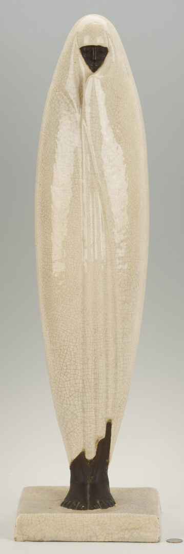 Lot 143: Celine Lepage “Moroccan Woman” Ceramic Sculpture