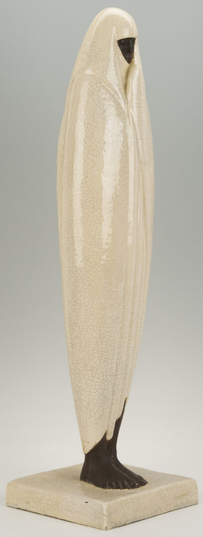 Lot 143: Celine Lepage “Moroccan Woman” Ceramic Sculpture