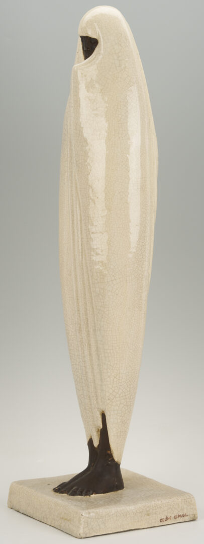 Lot 143: Celine Lepage “Moroccan Woman” Ceramic Sculpture