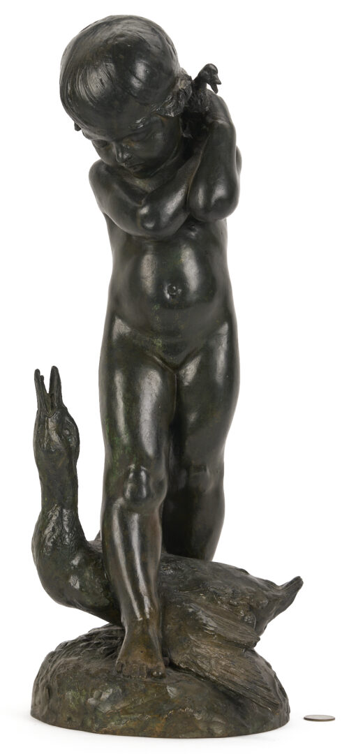 Lot 148: Edward Berge Bronze Fountain, Duck Mother