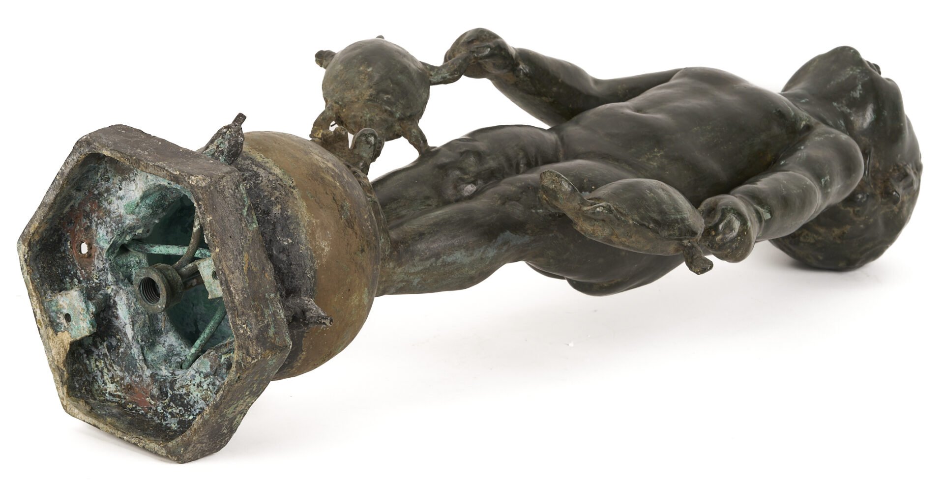 Lot 149: Edith Parsons Bronze Garden Fountain, Turtle Baby