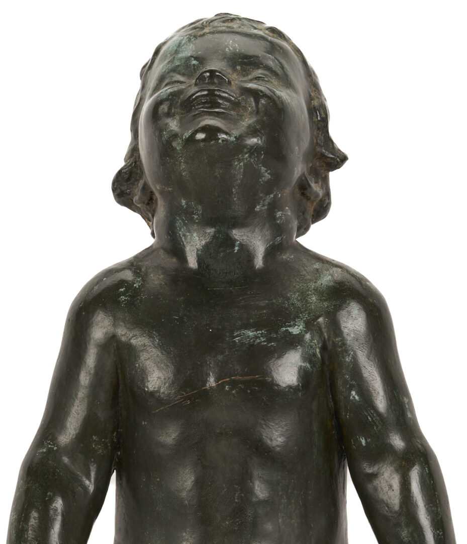 Lot 149: Edith Parsons Bronze Garden Fountain, Turtle Baby