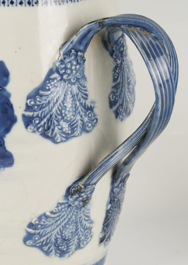 Lot 14: 2 Large Chinese Export Nanking Cider Pitchers
