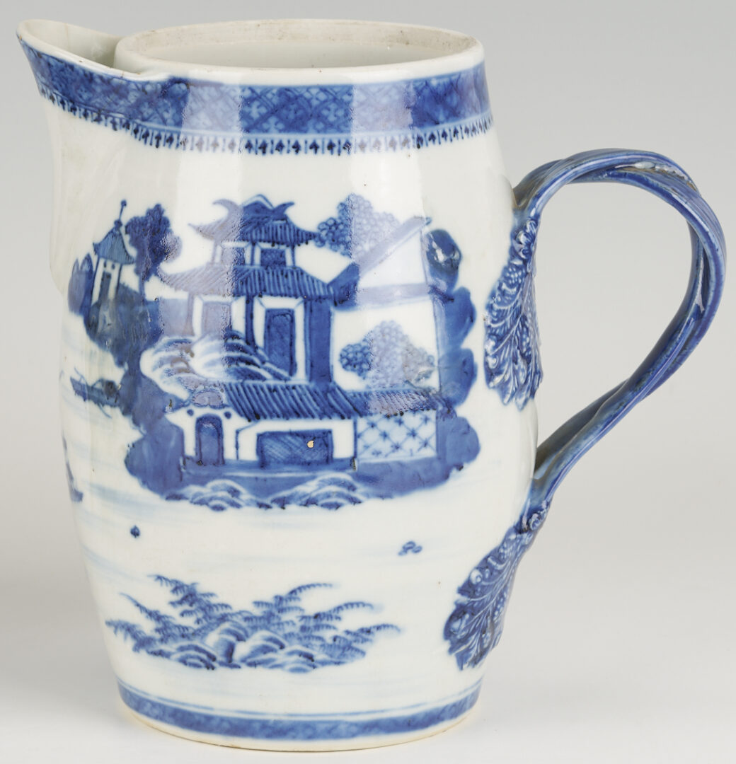 Lot 14: 2 Large Chinese Export Nanking Cider Pitchers
