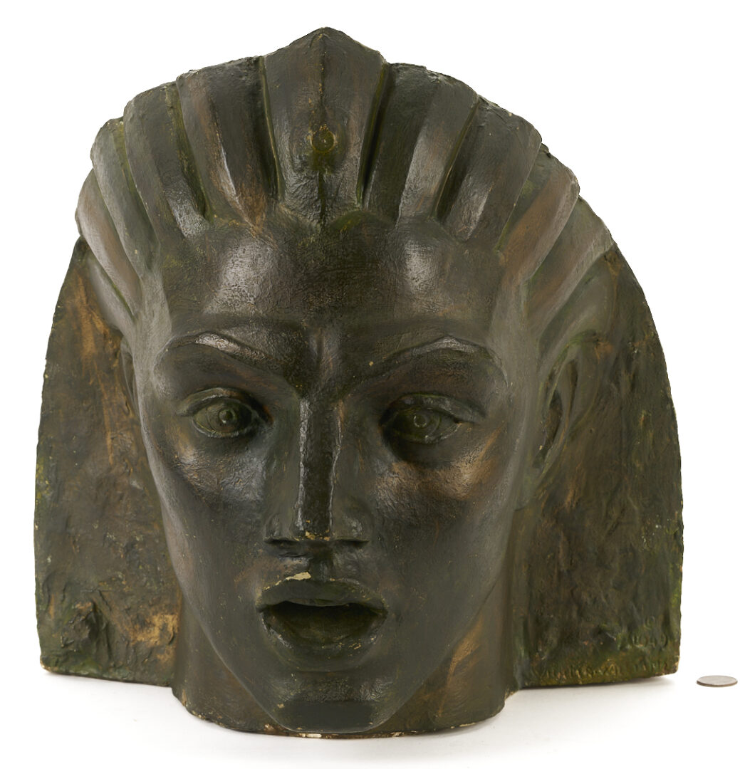 Lot 150: Wheeler Williams Plaster Sculpture of a Head