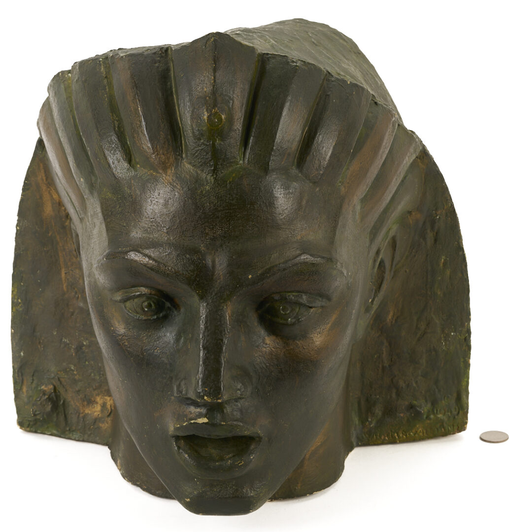 Lot 150: Wheeler Williams Plaster Sculpture of a Head