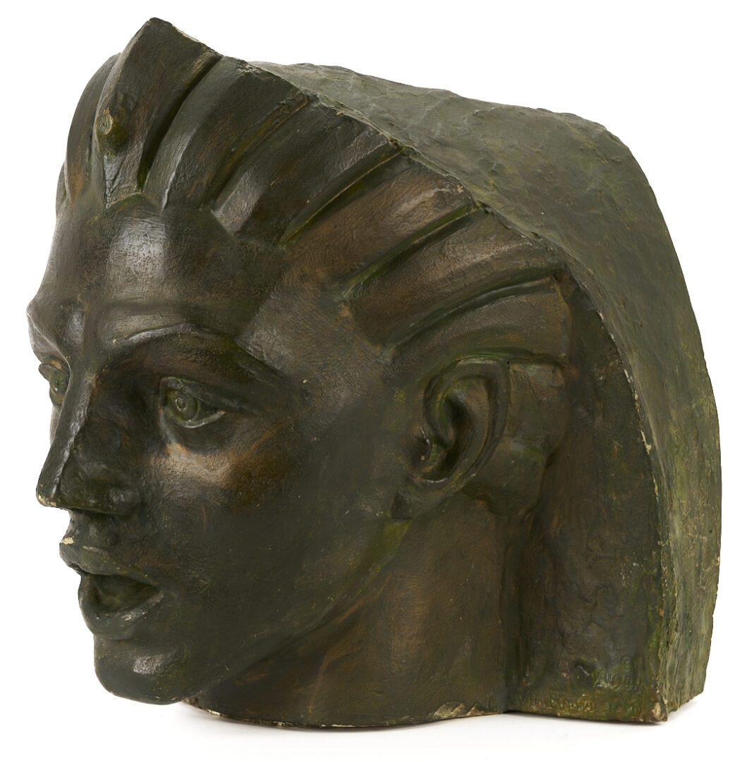 Lot 150: Wheeler Williams Plaster Sculpture of a Head