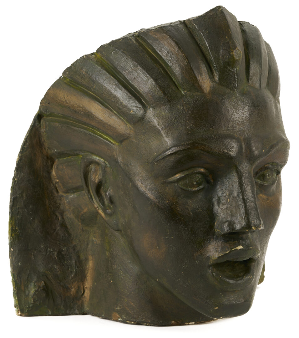 Lot 150: Wheeler Williams Plaster Sculpture of a Head