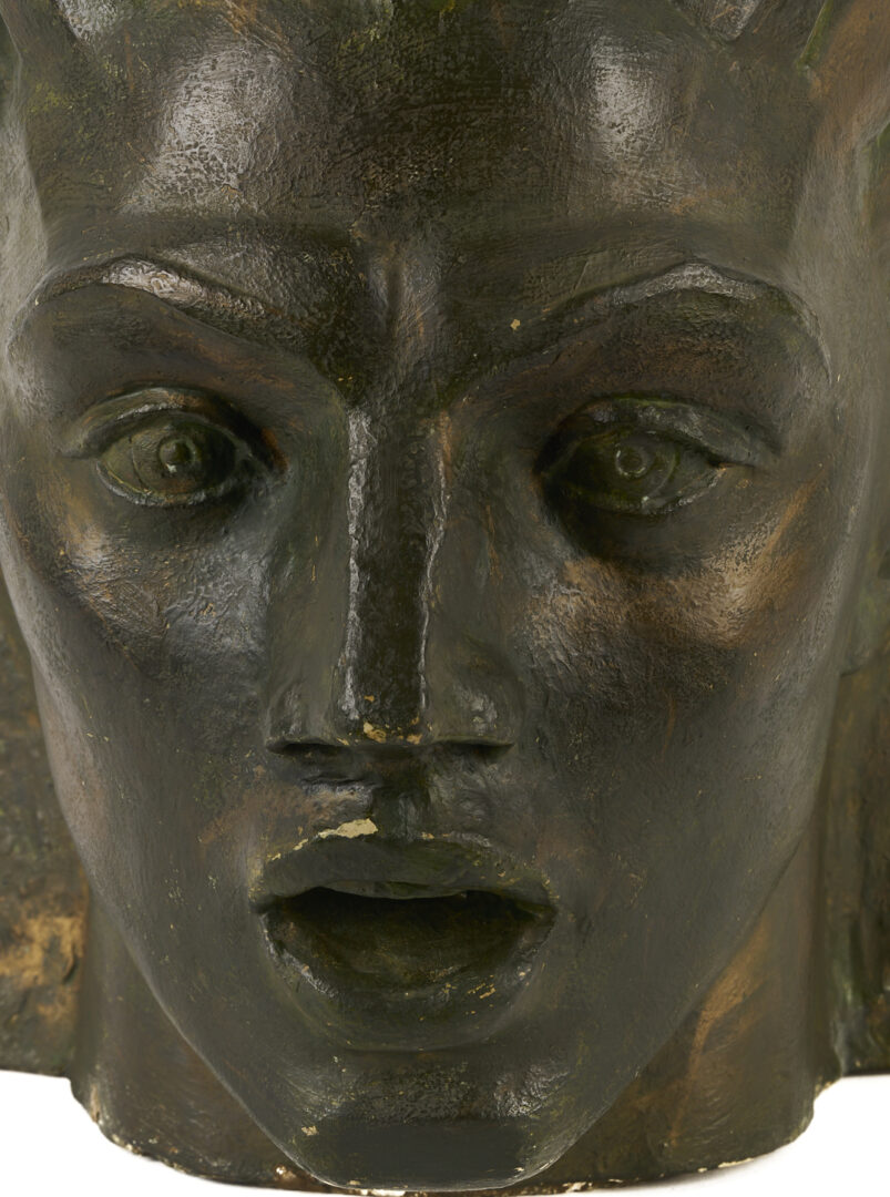 Lot 150: Wheeler Williams Plaster Sculpture of a Head