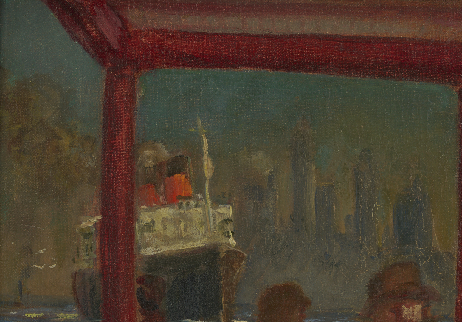 Lot 155: Cecil Bell O/C, Passing Ships – Queen Mary