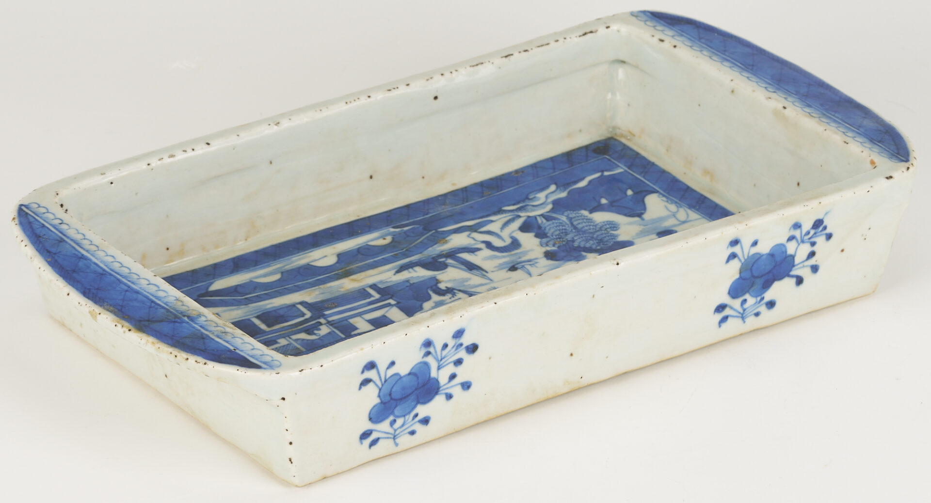 Lot 15: Large Chinese Canton Punch Bowl plus Bulb Dish